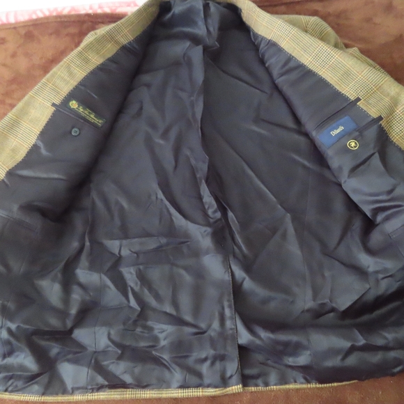 Hart Schaffner Marx X Loro Piana Blazer Jacket Beige Worsted Cashmere Size 42L - Picture 3 of 13